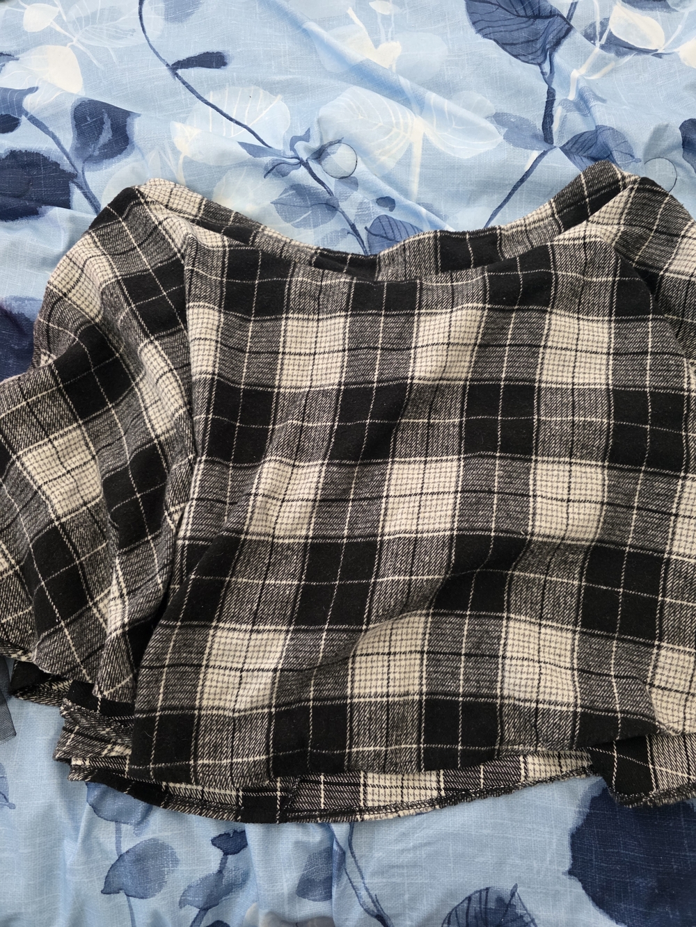 Flannel Skirt From Shein